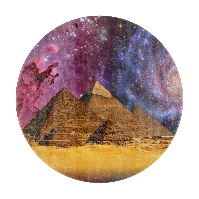 cosmic storm above egypt cutting board (Front)