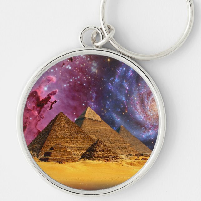 cosmic storm above egypt keychain (Front)