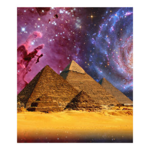 cosmic storm above egypt photo print