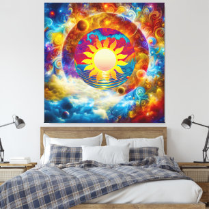Cosmic Sun Canvas Print