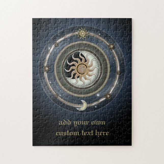 Cosmic Sun Moon & Stars Design Jigsaw Puzzle (Vertical)