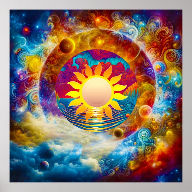 Cosmic Sun Poster (Front)