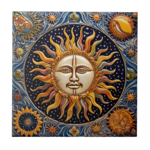 Cosmic Sun Tile