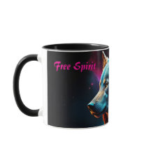 Cosmic Surreal Fantasy Wolf Custom Abstract Art