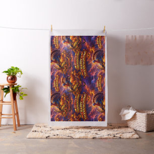 Cosmic swirl bold abstract energy seamless pattern fabric