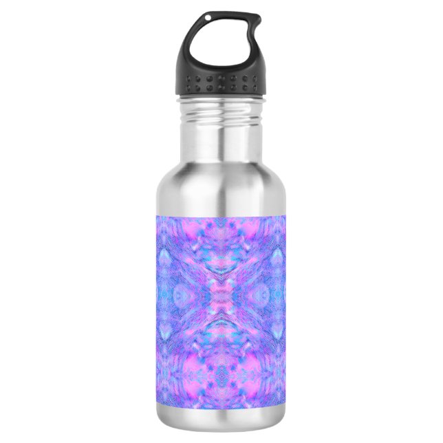 Cosmic Swirl Pattern – Oriental Fantasy Abstract 532 Ml Water Bottle (Front)