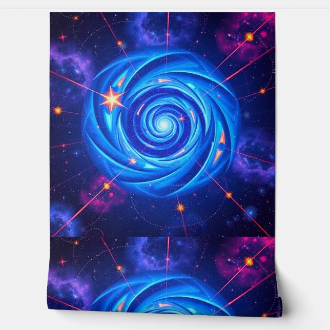 Cosmic Swirl Wall Art (Unrolling)
