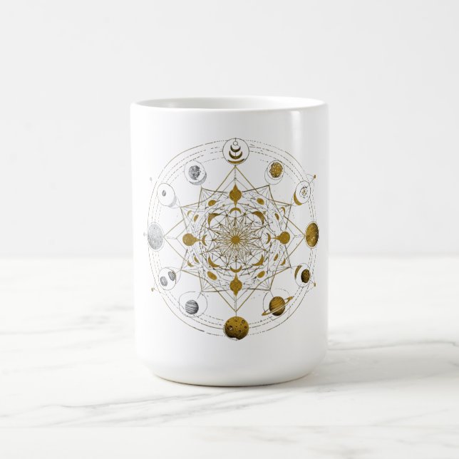 Cosmic Symmetry – Celestial Mandala Space Mug (Centre)