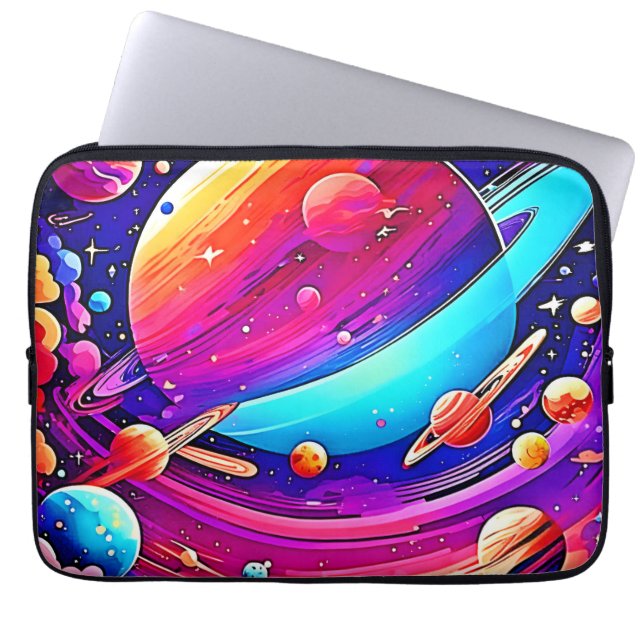 Cosmic Symphony Artwork Laptop Sleeve (Front)