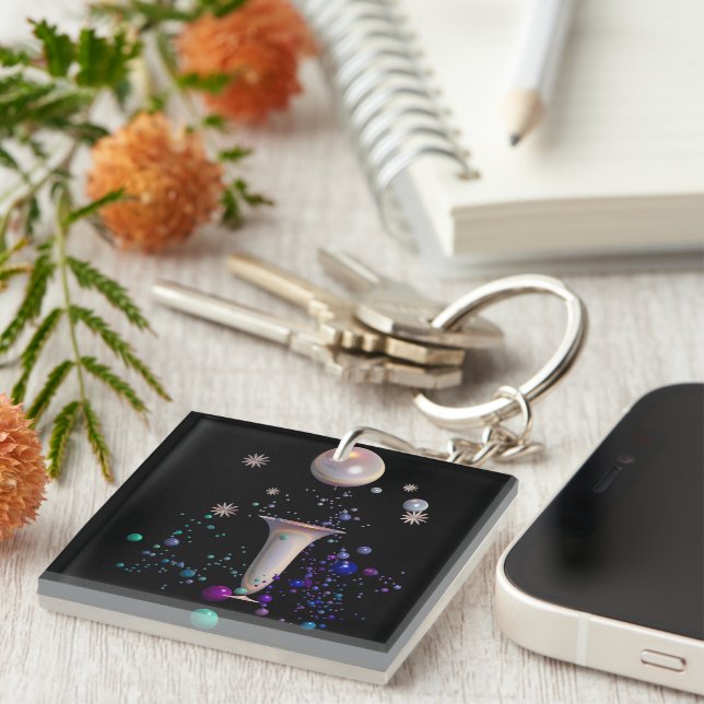 Cosmic Symphony Keychain (Front Right)