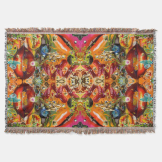 Cosmic Taste of Healing Artwork by Deprise Throw Blanket