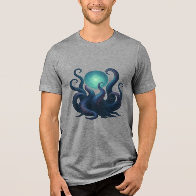 Cosmic Tentacles Summoned Tri-Blend Shirt (Front)