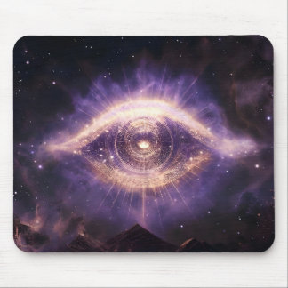 Cosmic Third Eye Awakening - Spiritual Awareness Mouse Pad