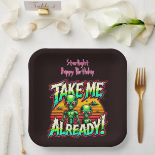 Cosmic Thrills Are Calling You! Paper Plate