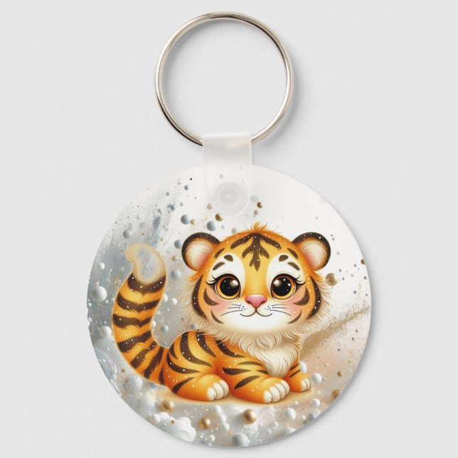Cosmic Tiger Cub Trina's Swishy Adventure Keychain (Front)