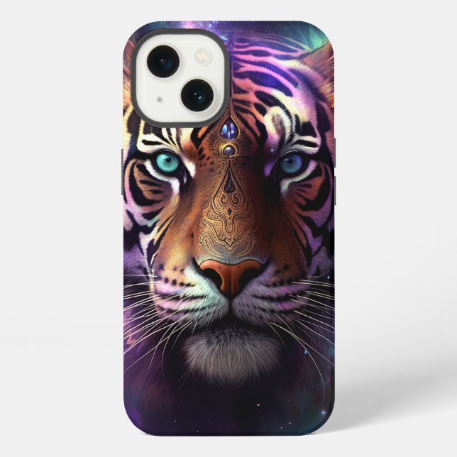 Cosmic Tiger iPhone Case (Back)