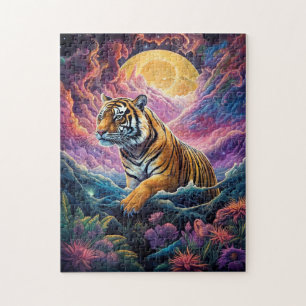 Cosmic Tiger Jigsaw Puzzle