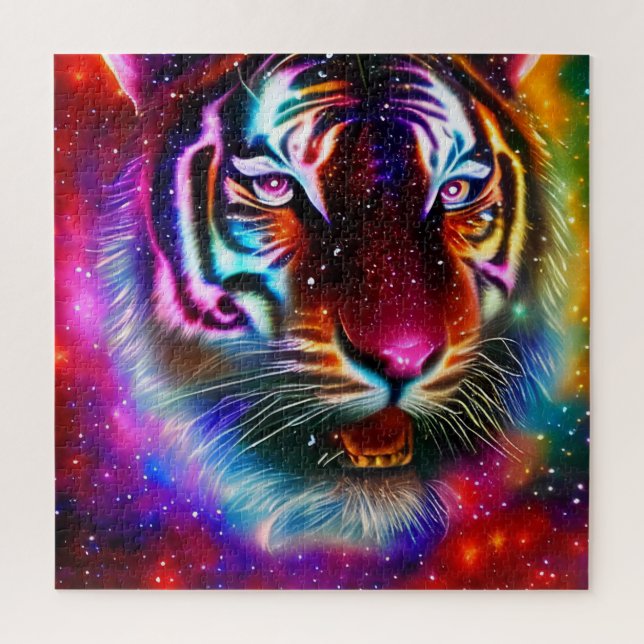 Cosmic Tiger Jigsaw Puzzle (Vertical)