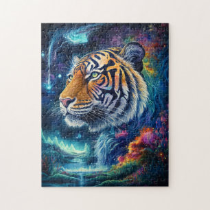 Cosmic Tiger Jigsaw Puzzle