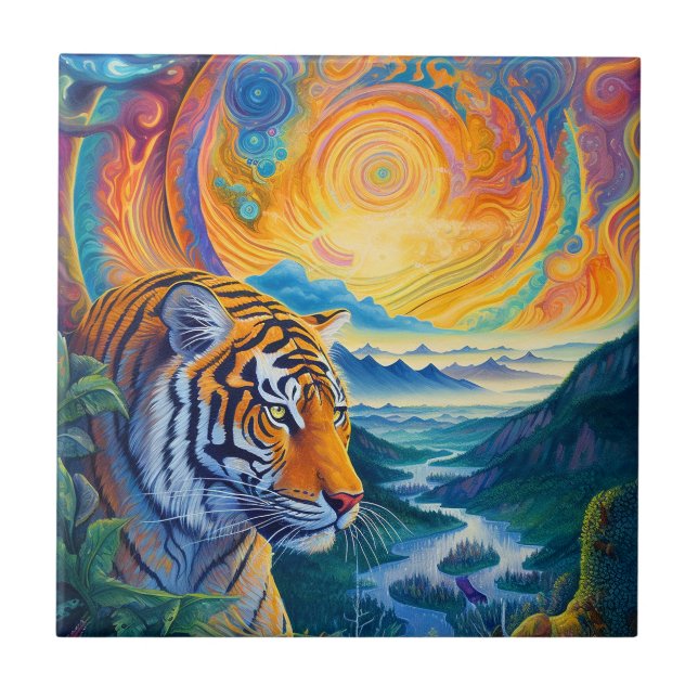 Cosmic Tiger Tile (Front)