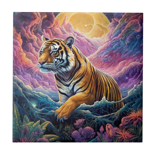 Cosmic Tiger Tile (Front)