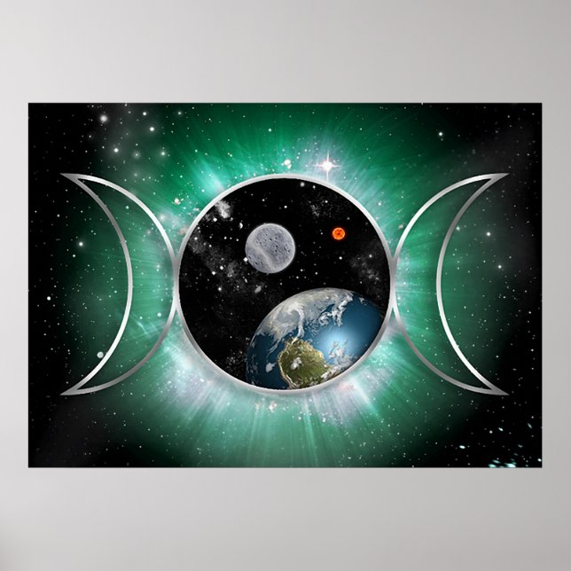 Cosmic Triple Goddess Poster (Front)