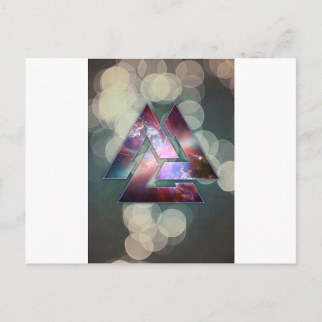 Cosmic Triple Knot Postcard (Front)