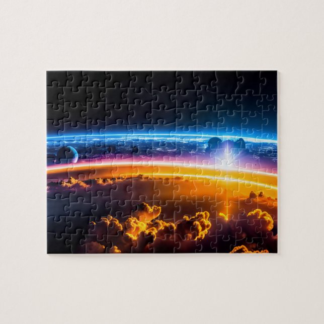 Cosmic Vision of Future Civilization From Beyond Jigsaw Puzzle (Horizontal)