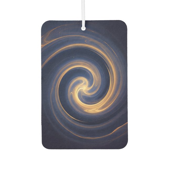 Cosmic Vortex of Golden Light Air Freshener (Front)