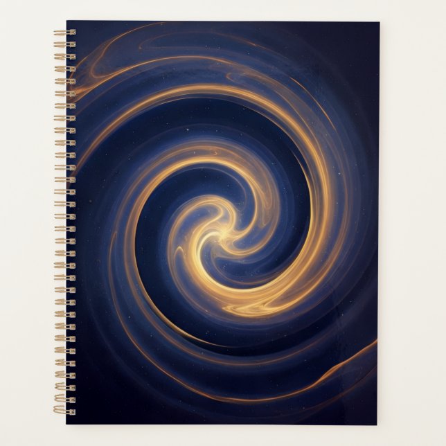 Cosmic Vortex of Golden Light Planner (Front)