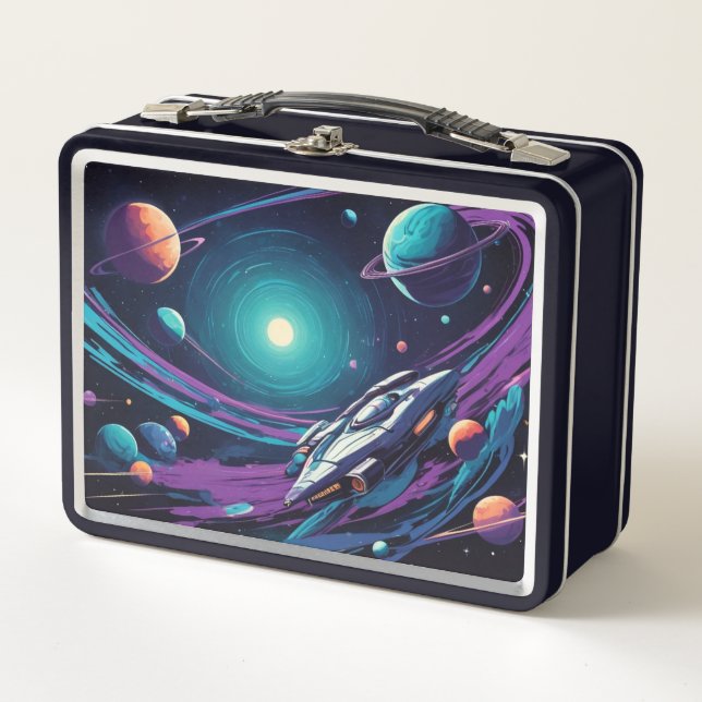 Cosmic Voyage Metal Lunch Box (Front)