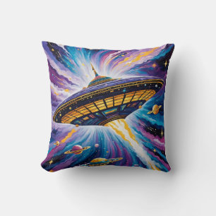 Cosmic Voyage Throw Pillow