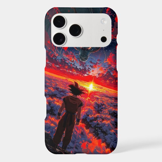 Cosmic Warrior & Eternal Dragon Art Phone Case (Back)