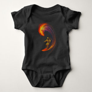 Cosmic Wave Rider Baby Bodysuit