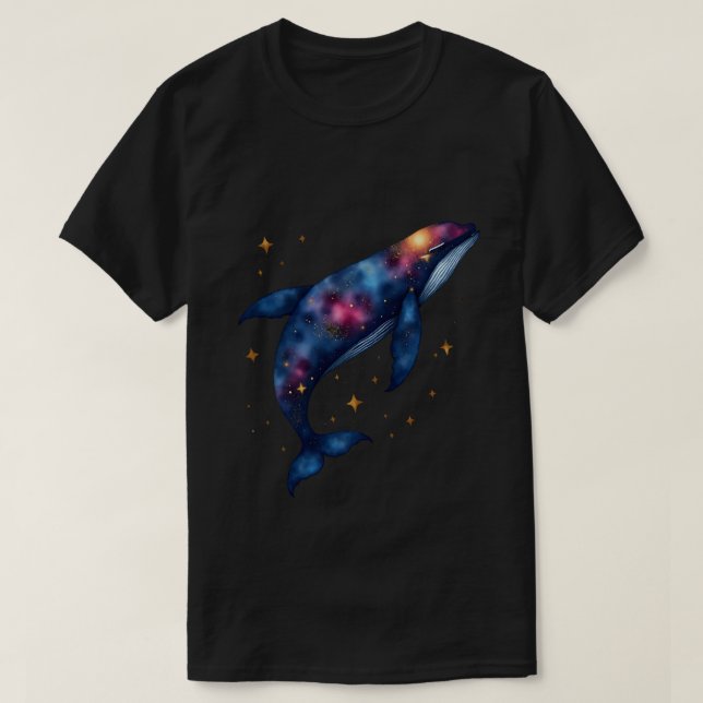 Cosmic Whale T-Shirt (Design Front)