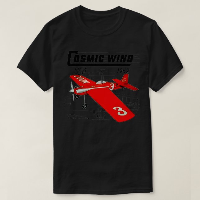 Cosmic Wind Control Line RC Model Airplane Premium T-Shirt (Design Front)