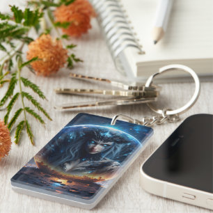 Cosmic Witch – Born from the Star Sphere. Keychain
