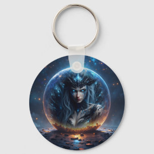Cosmic Witch – Born from the Star Sphere. Keychain