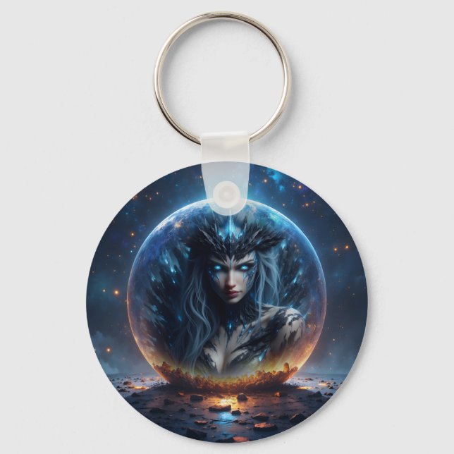 Cosmic Witch – Born from the Star Sphere. Keychain (Front)