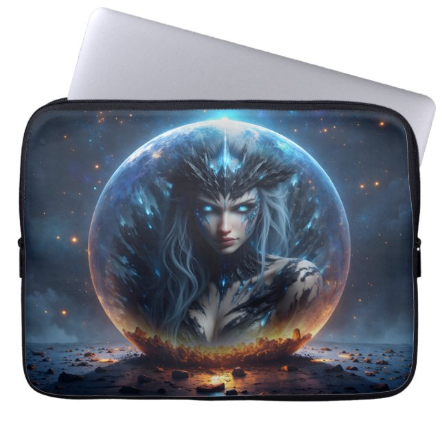 Cosmic Witch – Born from the Star Sphere. Laptop Sleeve (Front)