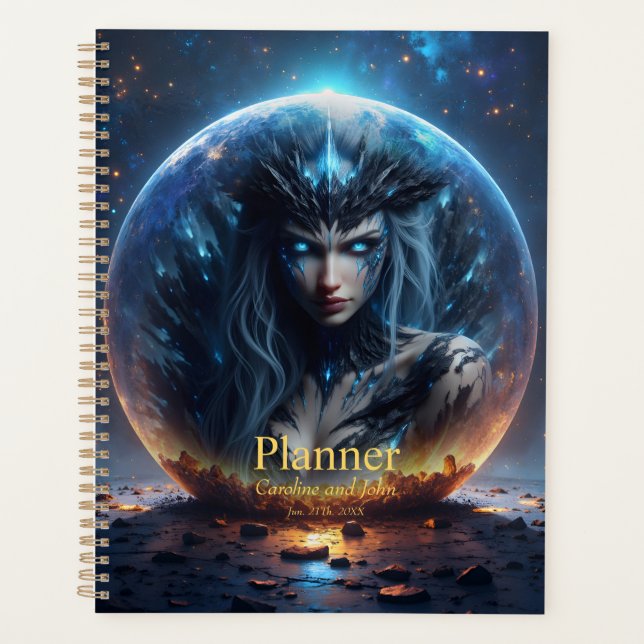 Cosmic Witch – Born from the Star Sphere.  Planner (Front)