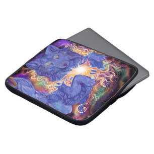 Cosmic Wolf Laptop Sleeve