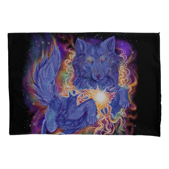 Cosmic Wolf  Pillowcase (Front)