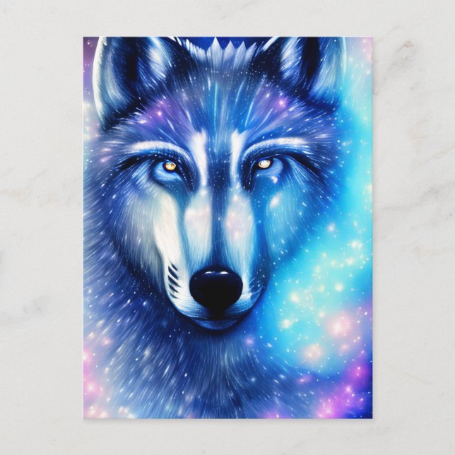 Cosmic Wolf Postcard (Front)