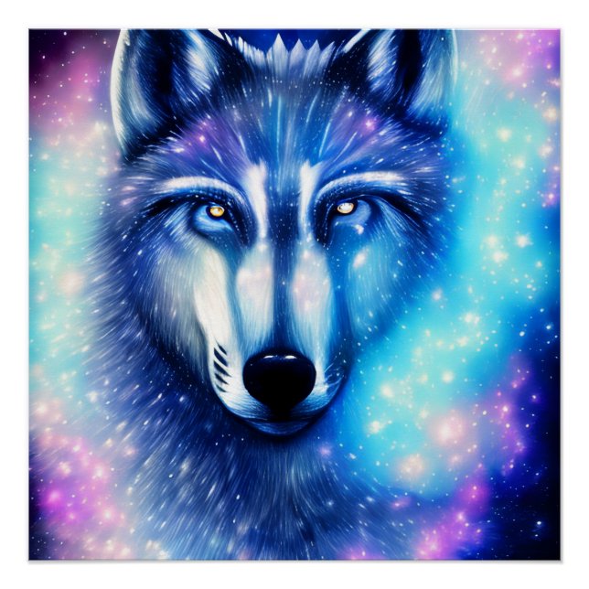 Cosmic Wolf Poster (Front)