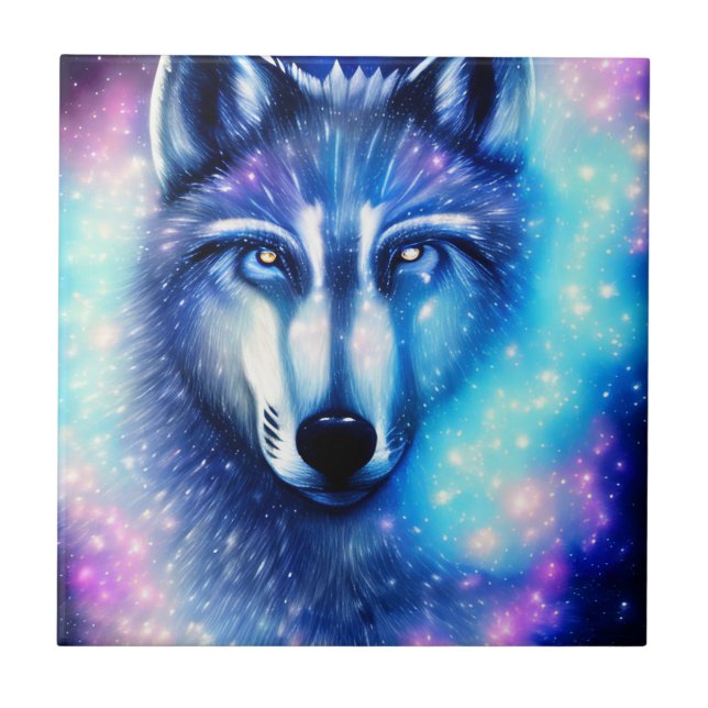 Cosmic Wolf Tile (Front)