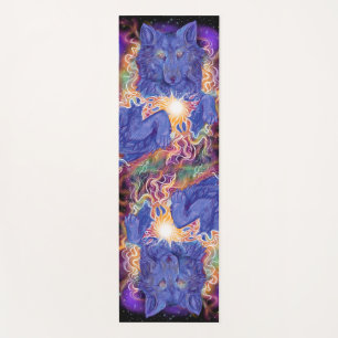 Cosmic Wolf Yoga Mat