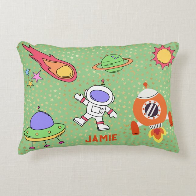 Cosmic World Personalized Pillow (Front)