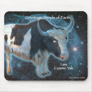Cosmic Yak Mouse Pad
