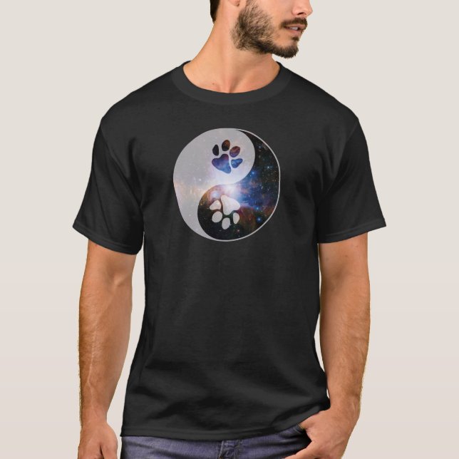 Cosmic Yin Yang Paw T-Shirt (Front)